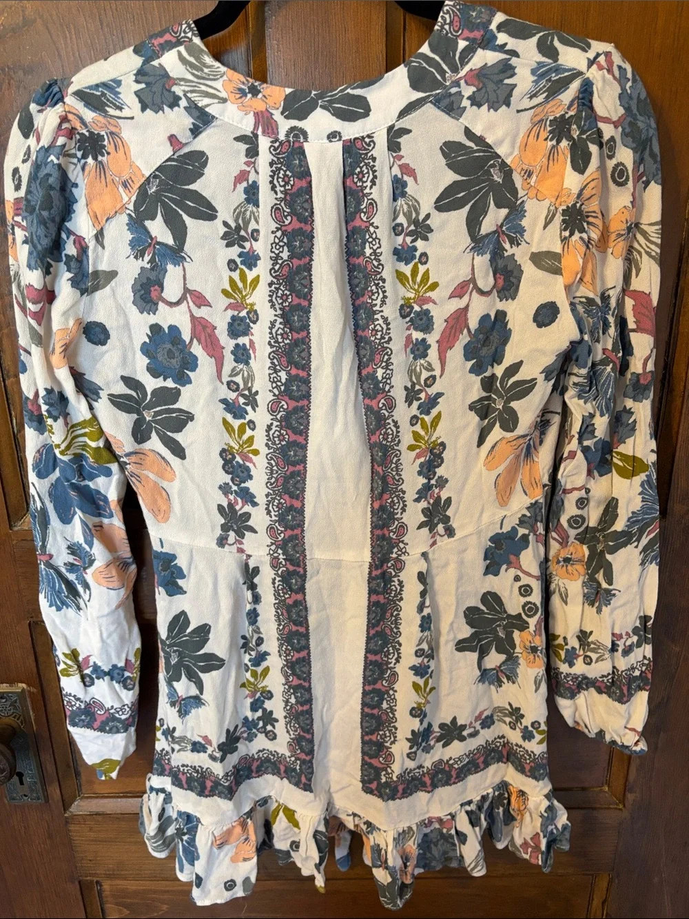 Free People violet hill printed tunic